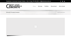 Desktop Screenshot of nextlevelconcrete.ca