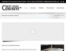 Tablet Screenshot of nextlevelconcrete.ca